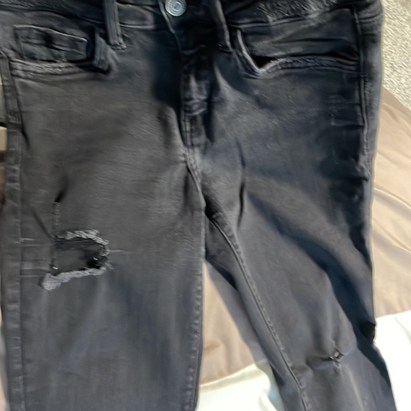 Flying monkey size 26 stretch black destroyed jeans - Picture 4 of 7